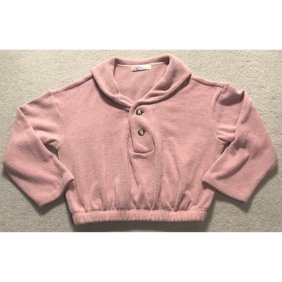 Free People Sweaters - Free‎ People Beach Women's Sz Medium Collared Cropped oversized Pullover Sweater